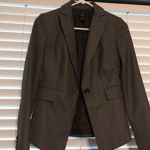 Ann Taylor Brown Suit Blazer